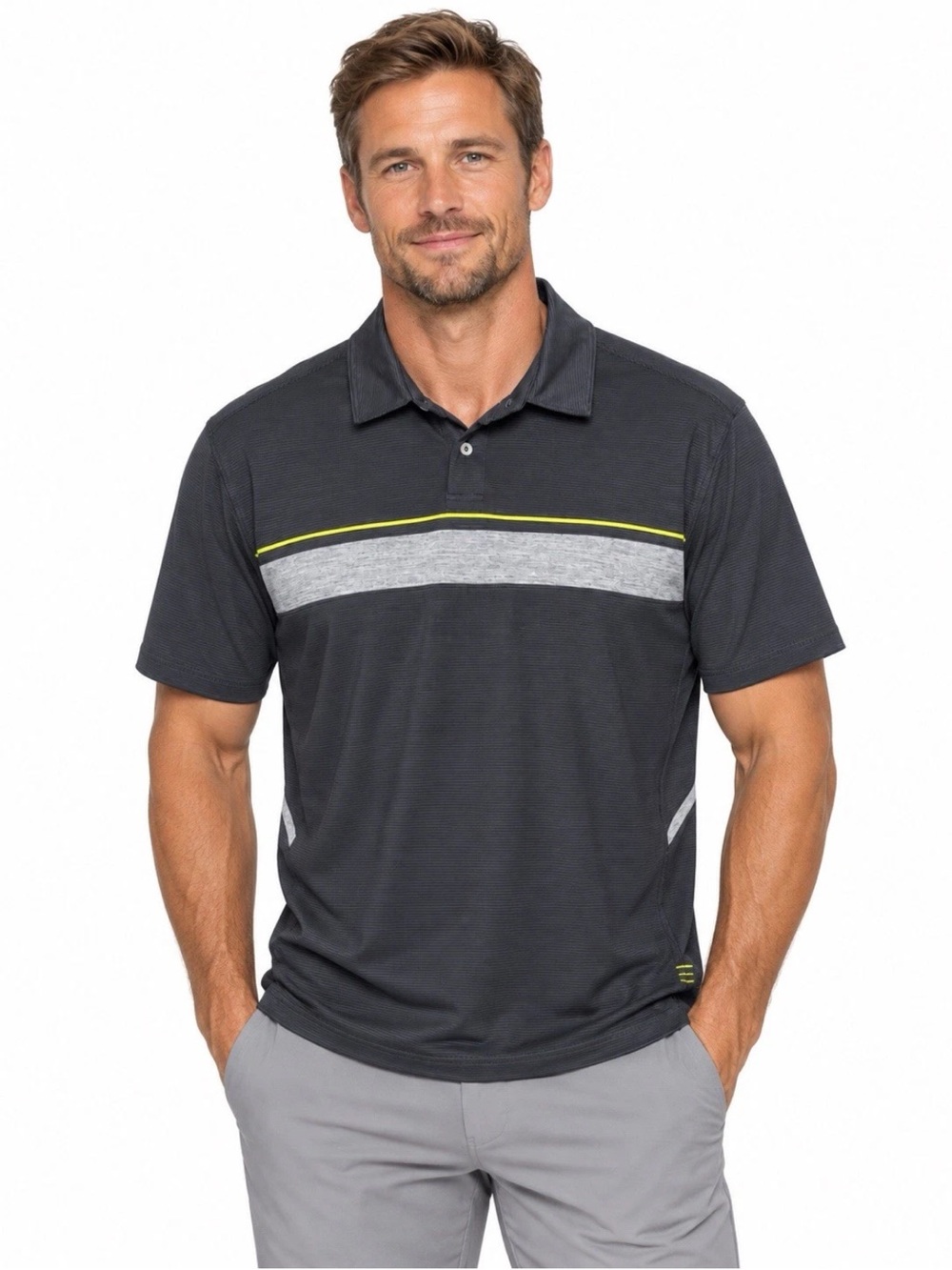 Lululemon Men's Metal Vent Tech Golf Polo Shirt Size M Athletic Golf Activewear